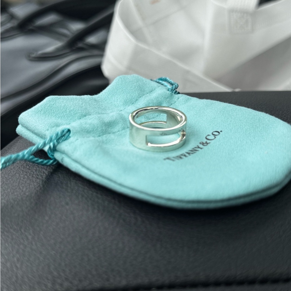 Tiffany Co. silver cut out ring size 6.5